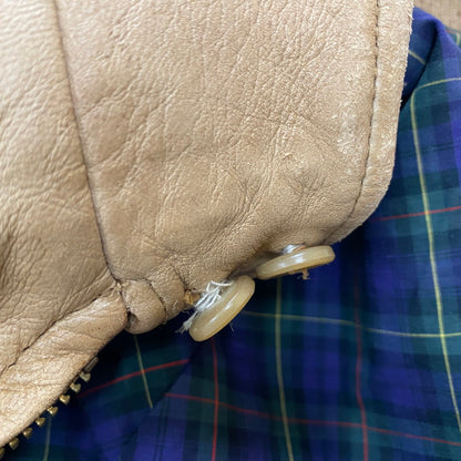 【現状渡し品】【メンズ】 RALPH LAUREN ラルフローレン 90’s LEATHER JACKET 90年代 レザージャケット アウター 本革 147-250830-ts-04-tei サイズ：L カラー：ベージュ 万代Net店
