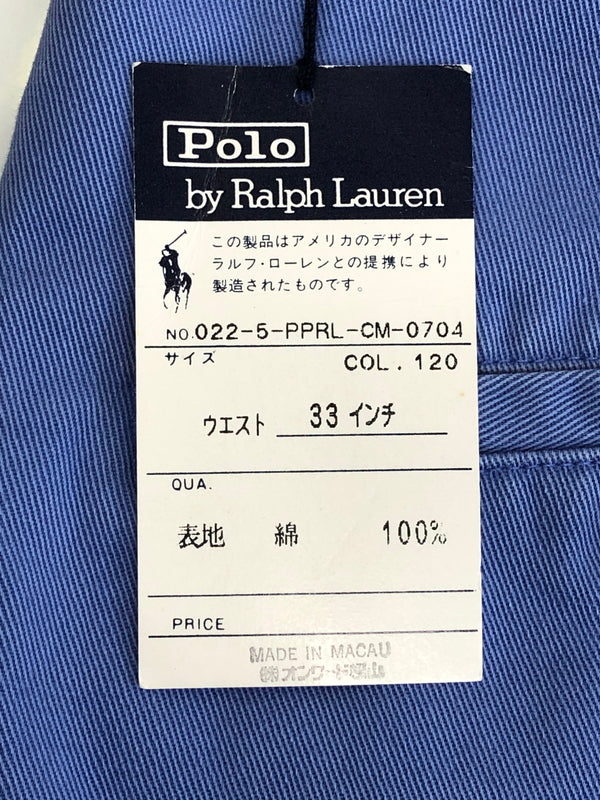 【中古品】【メンズ】 Polo by Ralph Lauren 90’S POLO CHINO ポロチノ コットンパンツ ボトムス 158-261002-AS-27-hon サイズ：33 カラー：ブルー系 万代Net店