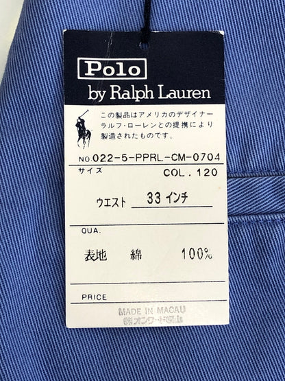 【中古品】【メンズ】 Polo by Ralph Lauren 90’S POLO CHINO ポロチノ コットンパンツ ボトムス 158-261002-AS-27-hon サイズ：33 カラー：ブルー系 万代Net店