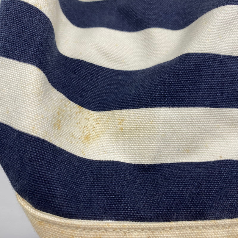 【現状渡し品】【メンズ/レディース】 RALPH LAUREN ラルフローレン 90's BORDER CANVAS BACKPACK 90年代 ボーダーキャンバス リュック カバン 188-250902-ts-08-tei カラー：ホワイト/ブルー 万代Net店