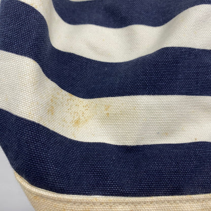 【現状渡し品】【メンズ/レディース】 RALPH LAUREN ラルフローレン 90's BORDER CANVAS BACKPACK 90年代 ボーダーキャンバス リュック カバン 188-250902-ts-08-tei カラー：ホワイト/ブルー 万代Net店