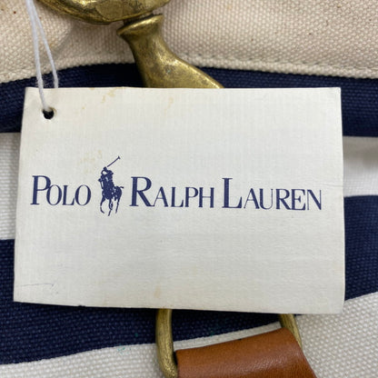 【現状渡し品】【メンズ/レディース】 RALPH LAUREN ラルフローレン 90's BORDER CANVAS BACKPACK 90年代 ボーダーキャンバス リュック カバン 188-250902-ts-08-tei カラー：ホワイト/ブルー 万代Net店