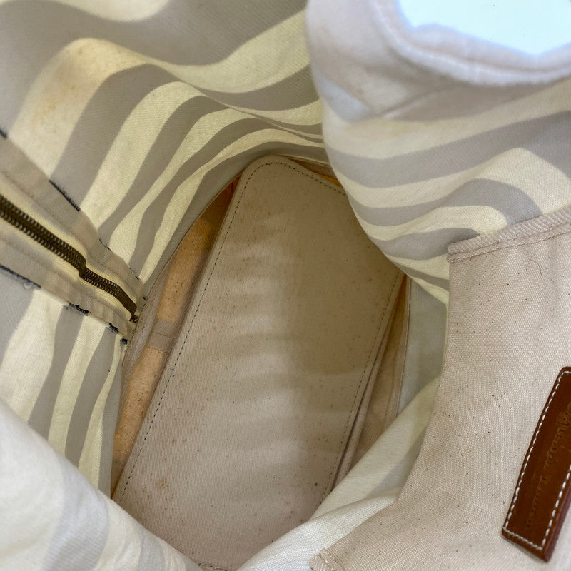 【現状渡し品】【メンズ/レディース】 RALPH LAUREN ラルフローレン 90's BORDER CANVAS BACKPACK 90年代 ボーダーキャンバス リュック カバン 188-250902-ts-08-tei カラー：ホワイト/ブルー 万代Net店