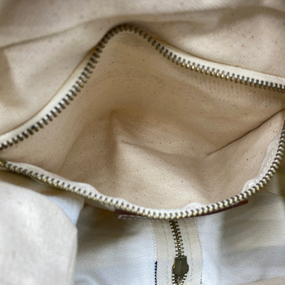 【現状渡し品】【メンズ/レディース】 RALPH LAUREN ラルフローレン 90's BORDER CANVAS BACKPACK 90年代 ボーダーキャンバス リュック カバン 188-250902-ts-08-tei カラー：ホワイト/ブルー 万代Net店