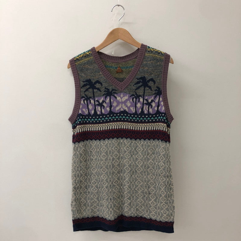 【中古品】【メンズ】 KAPITAL キャピタル COTTON LINEN VEST コットン リネン ベスト トップス 140-250912-yo-05-tei サイズ：3 カラー：マルチ 万代Net店