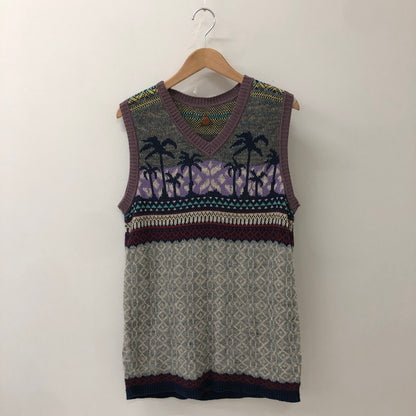 【中古品】【メンズ】 KAPITAL キャピタル COTTON LINEN VEST コットン リネン ベスト トップス 140-250912-yo-05-tei サイズ：3 カラー：マルチ 万代Net店