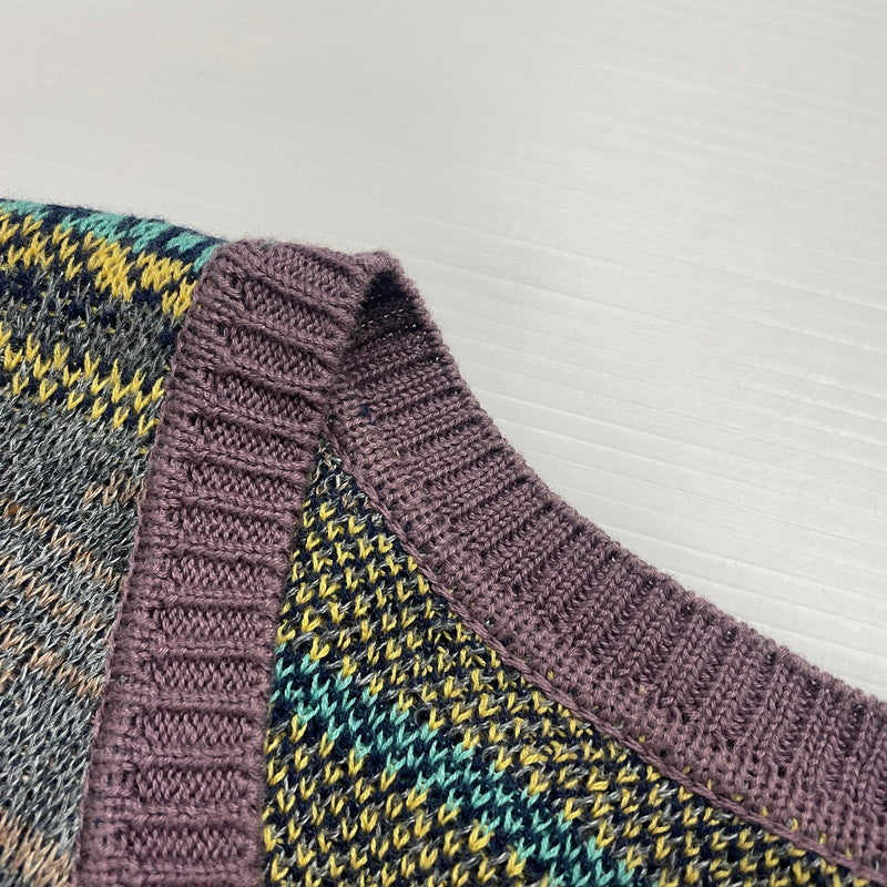 【中古品】【メンズ】 KAPITAL キャピタル COTTON LINEN VEST コットン リネン ベスト トップス 140-250912-yo-05-tei サイズ：3 カラー：マルチ 万代Net店