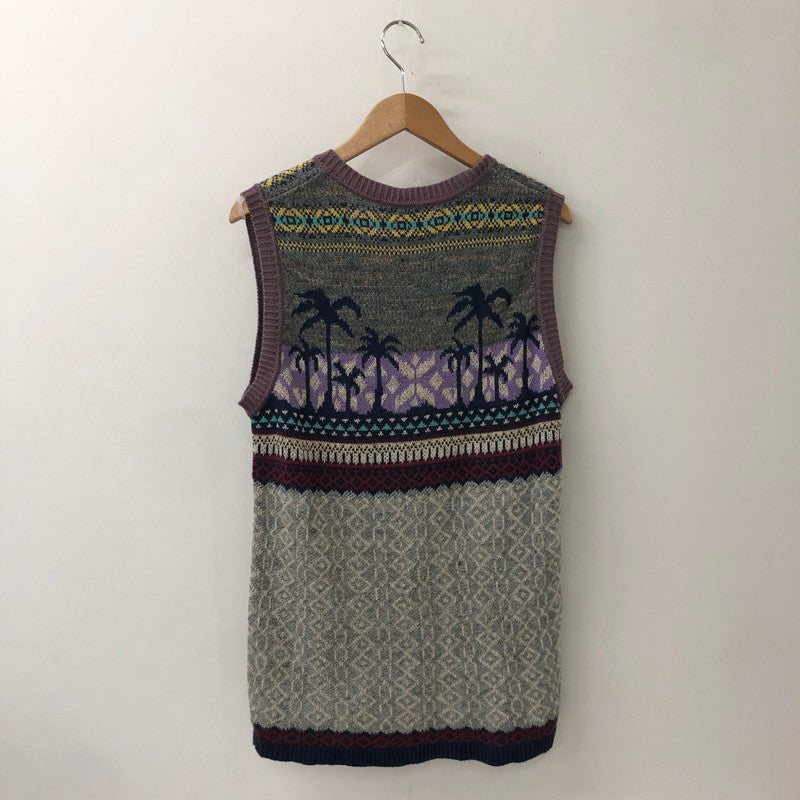 【中古品】【メンズ】 KAPITAL キャピタル COTTON LINEN VEST コットン リネン ベスト トップス 140-250912-yo-05-tei サイズ：3 カラー：マルチ 万代Net店