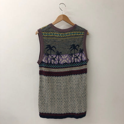 【中古品】【メンズ】 KAPITAL キャピタル COTTON LINEN VEST コットン リネン ベスト トップス 140-250912-yo-05-tei サイズ：3 カラー：マルチ 万代Net店