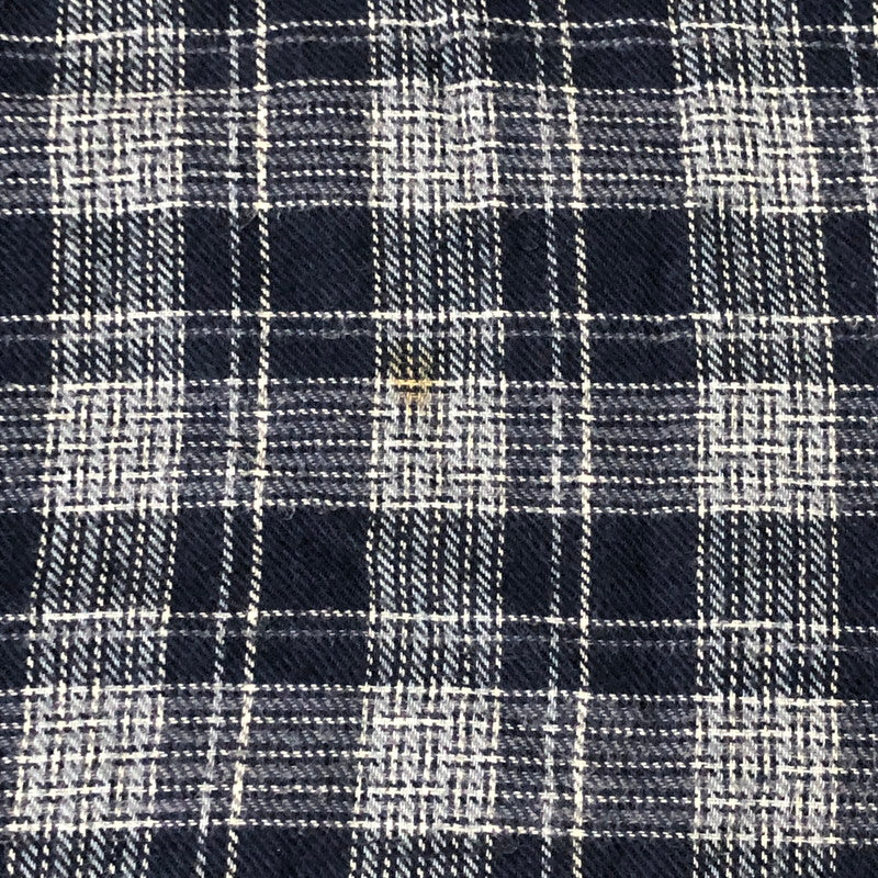 【現状渡し品】【メンズ】 Polo by Ralph Lauren ポロバイラルフローレン 90's COTTON CHECK GOWN 90年代 コットン チェックガウン シャツ 長袖 トップス 147-250912-yo-24-tei サイズ：L/XL カラー：ネイビー 万代Net店