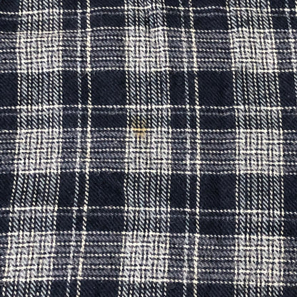 【現状渡し品】【メンズ】 Polo by Ralph Lauren ポロバイラルフローレン 90's COTTON CHECK GOWN 90年代 コットン チェックガウン シャツ 長袖 トップス 147-250912-yo-24-tei サイズ：L/XL カラー：ネイビー 万代Net店