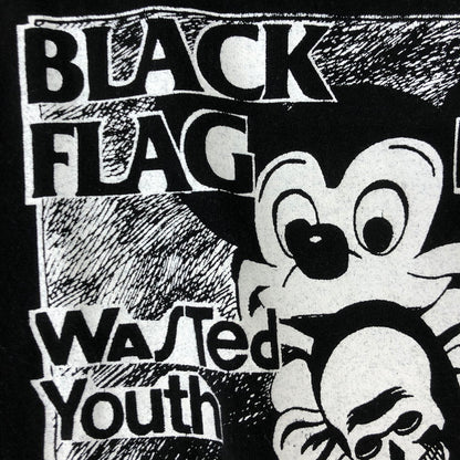 【中古品】【メンズ】 UNKNOWN BLACK FLAG SONIC YOUTH GOD FLIER DESIGN 3/4 TEE ブラック フラッグ ソニック ユース ゴッドフライヤー デザイン 3/4スリーブ Tシャツ トップス 145-250912-yo-15-tei サイズ：表記無し カラー：ブラック 万代Net店