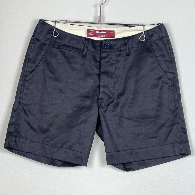 【中古品】【メンズ】 HIDE AND SEEK ハイド アンド シーク WORK HALF PANTS ワーク ハーフ パンツ ボトムス 短パン 153-260801-sa-14-tei サイズ：M カラー：ブラック 万代Net店