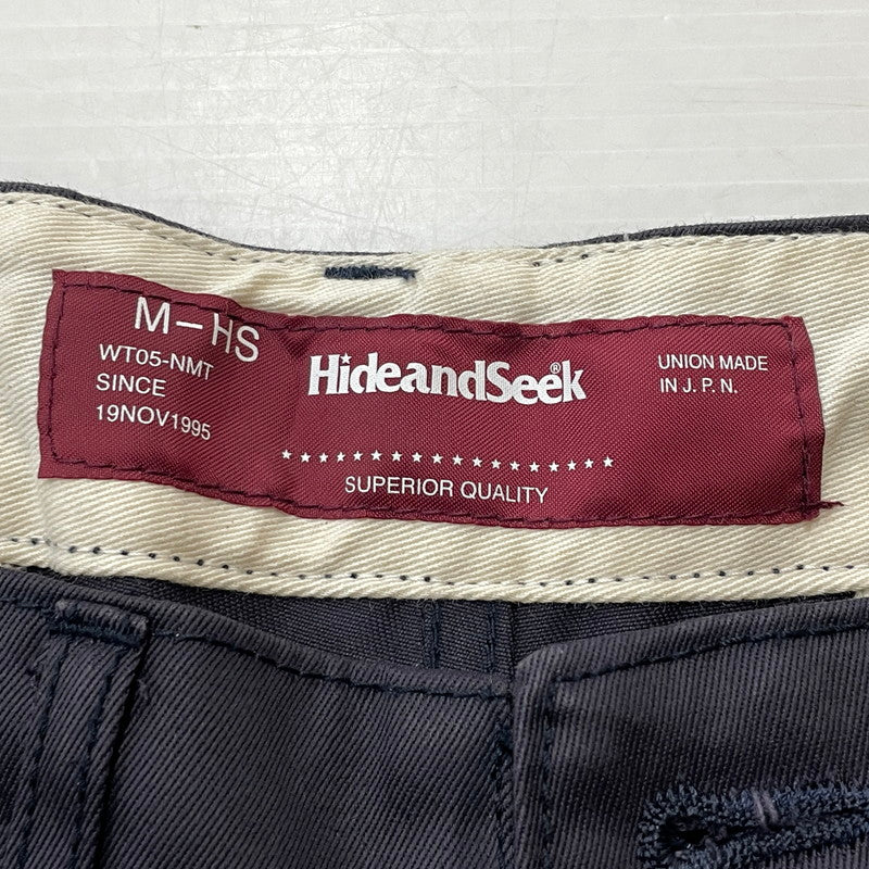 【中古品】【メンズ】 HIDE AND SEEK ハイド アンド シーク WORK HALF PANTS ワーク ハーフ パンツ ボトムス 短パン 153-260801-sa-14-tei サイズ：M カラー：ブラック 万代Net店