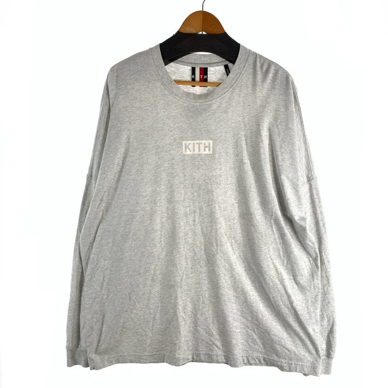 【中古品】【メンズ】 KITH USA OLYMPIC 5 RINGS OVERSIZED LONG SLEEVE SHIRT キス USAオリンピック オーバーサイズ 長袖Tシャツ カットソー ブランド 古着 142-260509-gm-28-fuz サイズ：XL カラー：グレー 万代Net店