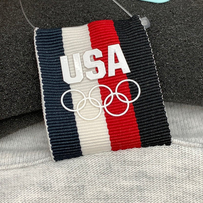 【中古品】【メンズ】 KITH USA OLYMPIC 5 RINGS OVERSIZED LONG SLEEVE SHIRT キス USAオリンピック オーバーサイズ 長袖Tシャツ カットソー ブランド 古着 142-260509-gm-28-fuz サイズ：XL カラー：グレー 万代Net店