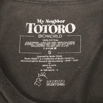 【中古品】【メンズ】 となりのトトロ バス停 スタジオジブリ Tシャツ TOTORO GHIBLI print T-shirt 古着 145-250909-nm-33-tei サイズ：S カラー：ブラック 万代Net店