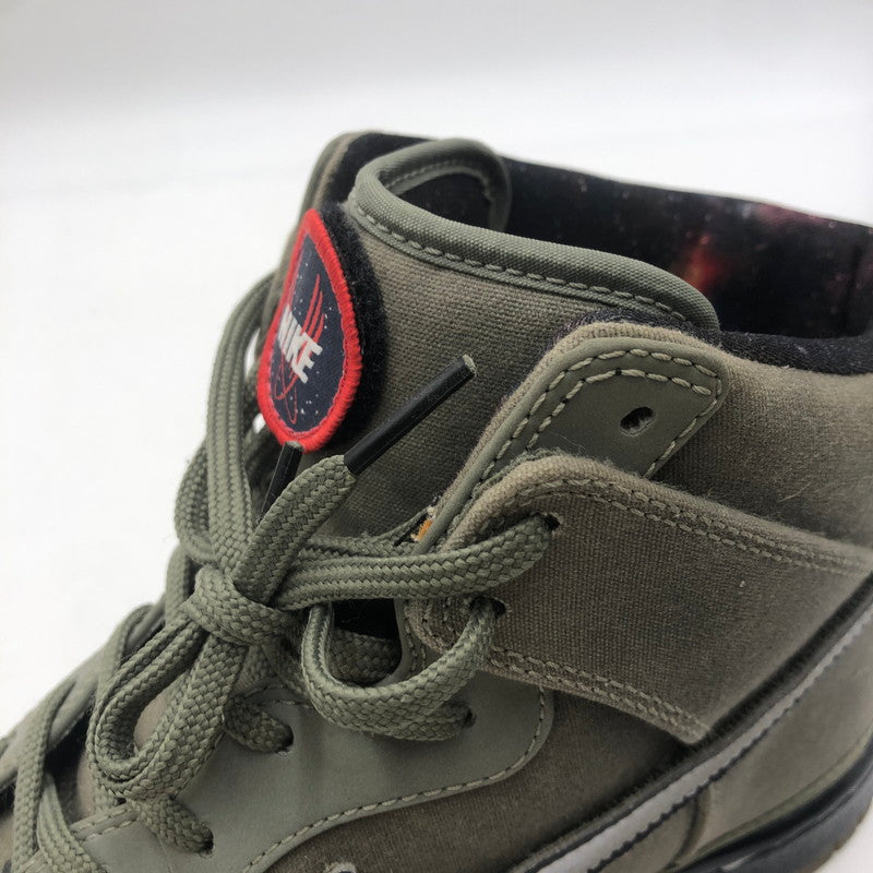 【中古品】【メンズ】 NIKE ナイキ DUNK HI PREMIUM QS 503766-300 ダンク ハイ プレミアム QS ギャラクシー スニーカー 靴 160-251217-ks-01-tei カラー：ROGUE GREEN/BLACK 万代Net店