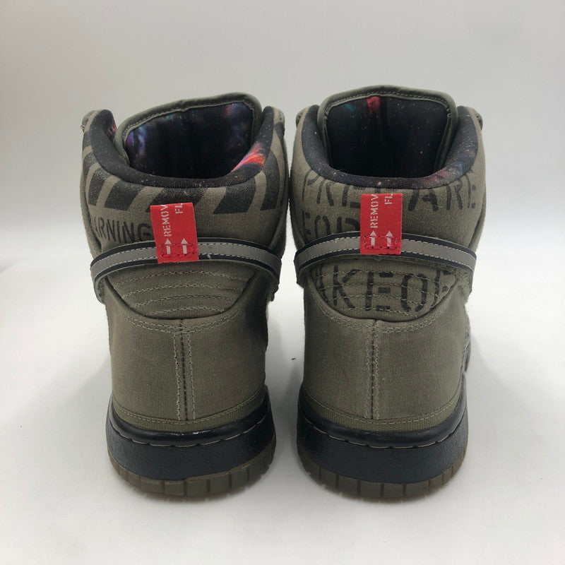 【中古品】【メンズ】 NIKE ナイキ DUNK HI PREMIUM QS 503766-300 ダンク ハイ プレミアム QS ギャラクシー スニーカー 靴 160-251217-ks-01-tei カラー：ROGUE GREEN/BLACK 万代Net店