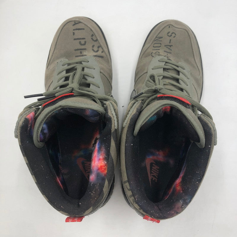 【中古品】【メンズ】 NIKE ナイキ DUNK HI PREMIUM QS 503766-300 ダンク ハイ プレミアム QS ギャラクシー スニーカー 靴 160-251217-ks-01-tei カラー：ROGUE GREEN/BLACK 万代Net店