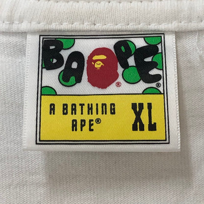 【中古品】【メンズ】 A BATHING APE アベイシングエイプ DOUBLE APE HEAD S/S TEE 001TEH301072X ダブル エイプ ヘッド ショートスリーブ Tシャツ トップス 長袖 142-250905-ts-05-tei サイズ：XL カラー：ホワイト 万代Net店