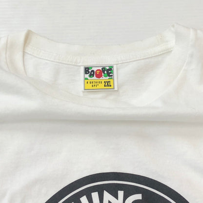 【中古品】【メンズ】 A BATHING APE アベイシングエイプ BUSY WORKS MULTI PRINT S/S TEE 001TEI301058M ビジーワークス マルチプリント ショートスリーブ Tシャツ トップス 半袖 142-250905-ts-04-tei サイズ：2XL カラー：ホワイト 万代Net店