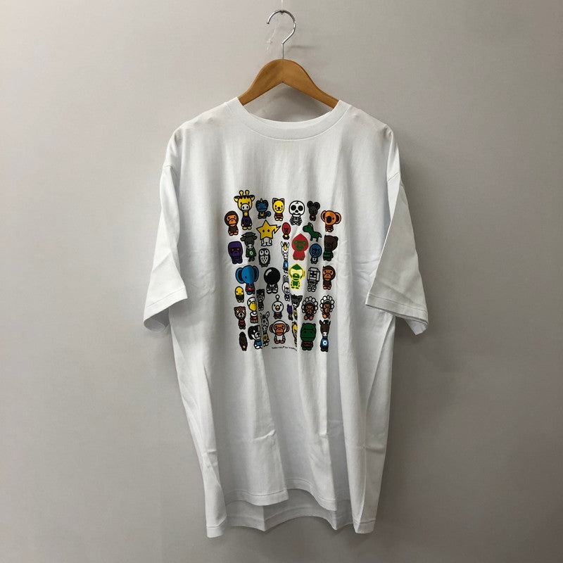 【中古品】【メンズ】 A BATHING APE アベイシングエイプ A to Z T-SHIRT 002TEH801001M A to Z Tシャツ 半袖 トップス 142-250831-KS-05-tei サイズ：2XL カラー：ホワイト 万代Net店