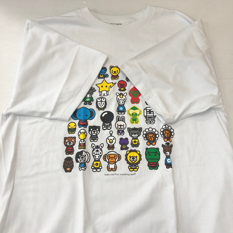 【中古品】【メンズ】 A BATHING APE アベイシングエイプ A to Z T-SHIRT 002TEH801001M A to Z Tシャツ 半袖 トップス 142-250831-KS-05-tei サイズ：2XL カラー：ホワイト 万代Net店