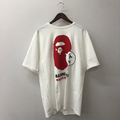 【中古品】【メンズ】 A BATHING APE アベイシングエイプ APEHEAD REIWA S/S TEE エイプヘッド 令和 ショートスリーブ Tシャツ トップス 半袖 142-250905-ts-03-tei サイズ：2XL カラー：ホワイト 万代Net店