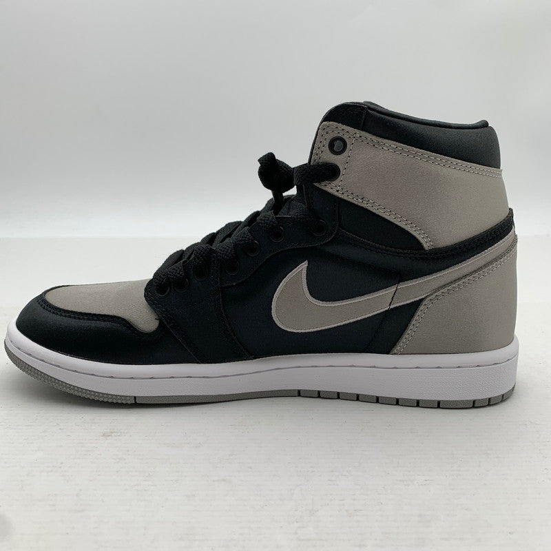 【中古美品】【メンズ】 NIKE ナイキ FD4810-010 WMNS AIR JORDAN 1 RETRO HIGH OG "SATIN SHADOW" エアジョーダン スニーカー 靴 160-260922-gm-21-fuzh サイズ：WMNS26.5cm カラー：ブラック グレー 万代Net店