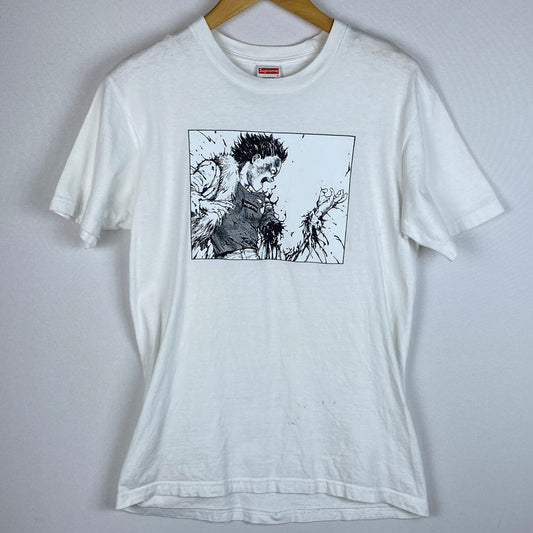 【中古品】【メンズ】 Supreme シュプリーム × AKIRA アキラ 別注 コラボ 17AW ARM TEE アーム Tシャツ 半袖 トップス USA製 149-251225-yy-09-tei サイズ：S カラー：ホワイト 万代Net店