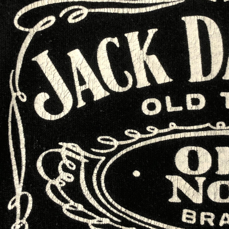 【現状渡し品】【メンズ】 JACK DANIELS ジャック ダニエル 80’s S/S PRINT TEE VINTAGE 80年代 ショートスリーブ プリント Tシャツ 半袖 トップス ヴィンテージ 145-250912-yo-11-tei サイズ：表記消え カラー：ブラック 万代Net店