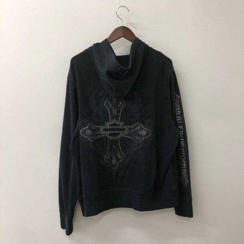 【中古品】【メンズ/レディース】 HARLEY DAVIDSON ハーレーダビッドソン ACTIVEWEAR HOODIE L GRAPHIC 96299-15VW アクティブウェア フーディー エル グラフィック トップス パーカー 145-250903-KS-03-tei サイズ：1W カラー：ブラック 万代Net店