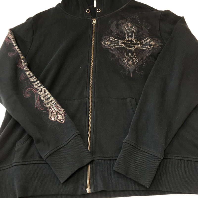 【中古品】【メンズ/レディース】 HARLEY DAVIDSON ハーレーダビッドソン ACTIVEWEAR HOODIE L GRAPHIC 96299-15VW アクティブウェア フーディー エル グラフィック トップス パーカー 145-250903-KS-03-tei サイズ：1W カラー：ブラック 万代Net店