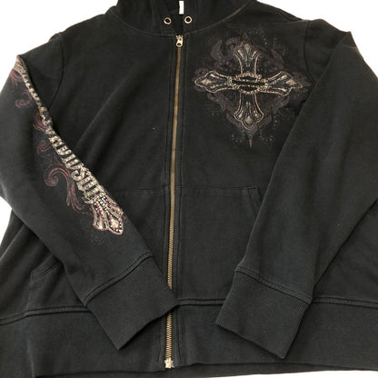 【中古品】【メンズ/レディース】 HARLEY DAVIDSON ハーレーダビッドソン ACTIVEWEAR HOODIE L GRAPHIC 96299-15VW アクティブウェア フーディー エル グラフィック トップス パーカー 145-250903-KS-03-tei サイズ：1W カラー：ブラック 万代Net店