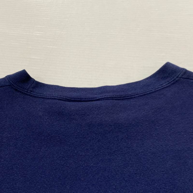 【中古品】【メンズ】 GUESS ゲス 80's VINTAGE COLLARBLOCK SWEAT 80年代 ヴィンテージ 切替スウェット 長袖 トップス USA製 トレーナー 145-260829-sa-03-tei サイズ：ONE カラー：ネイビー 万代Net店