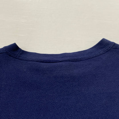 【中古品】【メンズ】 GUESS ゲス 80's VINTAGE COLLARBLOCK SWEAT 80年代 ヴィンテージ 切替スウェット 長袖 トップス USA製 トレーナー 145-260829-sa-03-tei サイズ：ONE カラー：ネイビー 万代Net店