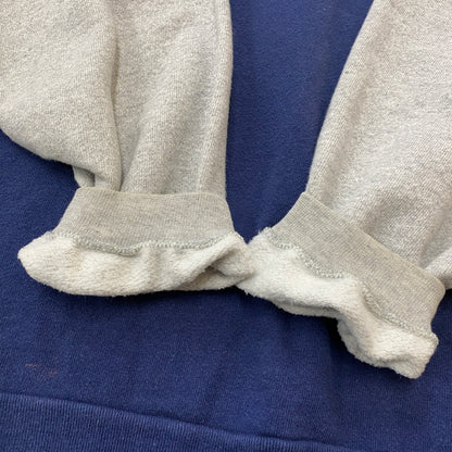 【中古品】【メンズ】 GUESS ゲス 80's VINTAGE COLLARBLOCK SWEAT 80年代 ヴィンテージ 切替スウェット 長袖 トップス USA製 トレーナー 145-260829-sa-03-tei サイズ：ONE カラー：ネイビー 万代Net店