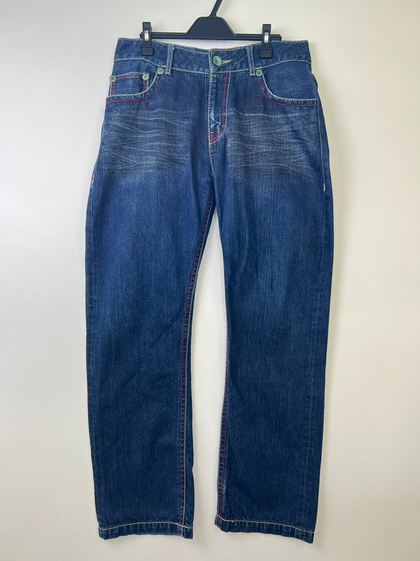 【中古品】【メンズ】 Karl Kani カールカナイ 90’S バギーデニム ボトムス ヴィンテージ 158-260924-AS-15-hon サイズ：32 カラー：インディゴ 万代Net店
