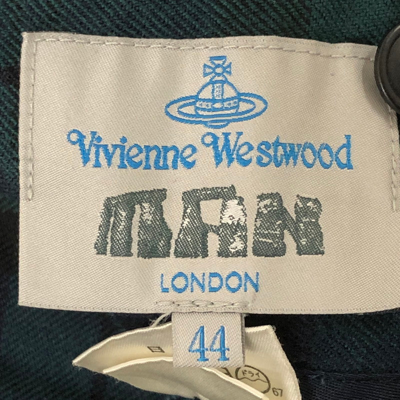 【中古品】【メンズ】 Vivienne WestwoodMAN ヴィヴィアンウエストウッドマン BLACK WATCH PATTERN PANTS 1345-1703 ブラックウォッチ柄 パンツ 152-250912-yo-26-tei サイズ：44 カラー：グリーン 万代Net店