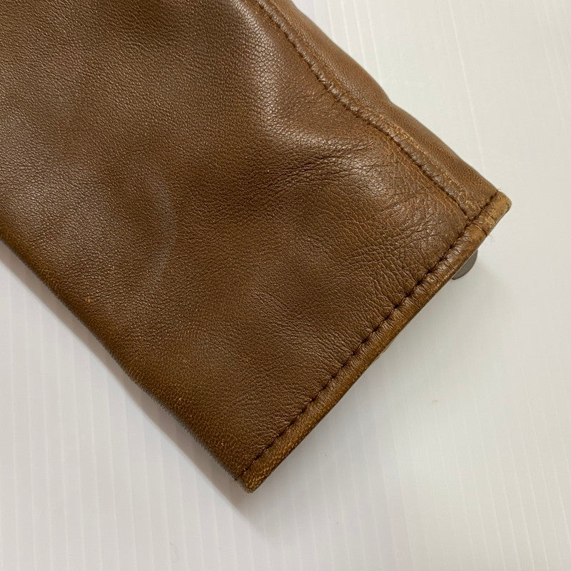 【中古品】【レディース】 schott ショット LAMB LEATHER DOUBLE RIDERS 3161056 ラムレザー ダブルライダース アウター 145-250903-yo-12-fuz サイズ：S カラー：ブラウン 万代Net店