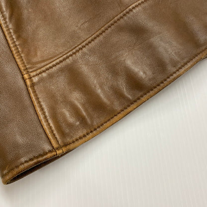 【中古品】【レディース】 schott ショット LAMB LEATHER DOUBLE RIDERS 3161056 ラムレザー ダブルライダース アウター 145-250903-yo-12-fuz サイズ：S カラー：ブラウン 万代Net店