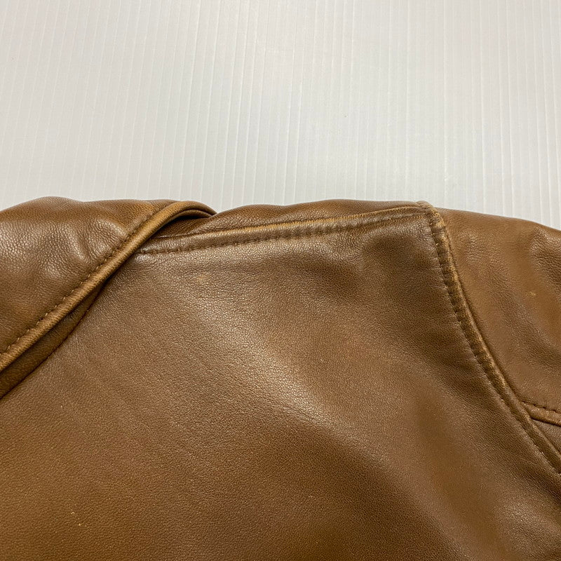 【中古品】【レディース】 schott ショット LAMB LEATHER DOUBLE RIDERS 3161056 ラムレザー ダブルライダース アウター 145-250903-yo-12-fuz サイズ：S カラー：ブラウン 万代Net店