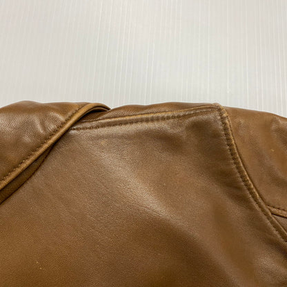 【中古品】【レディース】 schott ショット LAMB LEATHER DOUBLE RIDERS 3161056 ラムレザー ダブルライダース アウター 145-250903-yo-12-fuz サイズ：S カラー：ブラウン 万代Net店