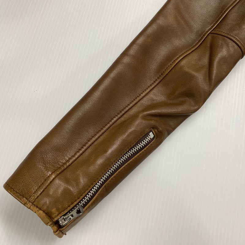 【中古品】【レディース】 schott ショット LAMB LEATHER DOUBLE RIDERS 3161056 ラムレザー ダブルライダース アウター 145-250903-yo-12-fuz サイズ：S カラー：ブラウン 万代Net店