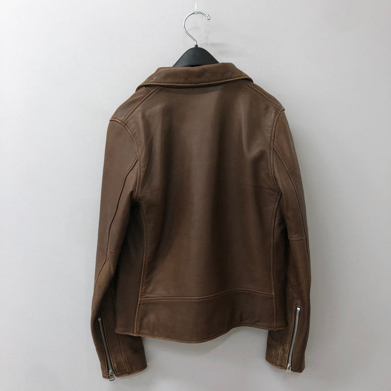 【中古品】【レディース】 schott ショット LAMB LEATHER DOUBLE RIDERS 3161056 ラムレザー ダブルライダース アウター 145-250903-yo-12-fuz サイズ：S カラー：ブラウン 万代Net店