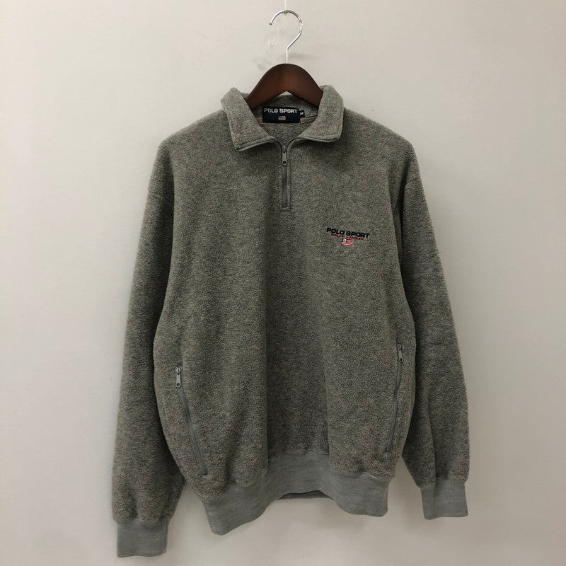 【中古品】【メンズ】 POLO SPORT RALPHLAUREN ポロスポーツラルフローレン HALFZIP FLEECE ハーフジップ フリース ジャケット ライトアウター プルオーバー 147-250912-yo-23-tei サイズ：M カラー：グレー 万代Net店
