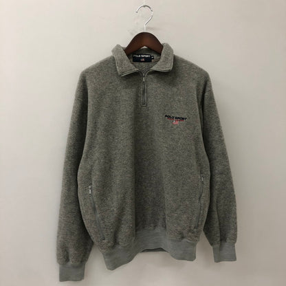 【中古品】【メンズ】 POLO SPORT RALPHLAUREN ポロスポーツラルフローレン HALFZIP FLEECE ハーフジップ フリース ジャケット ライトアウター プルオーバー 147-250912-yo-23-tei サイズ：M カラー：グレー 万代Net店