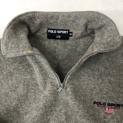 【中古品】【メンズ】 POLO SPORT RALPHLAUREN ポロスポーツラルフローレン HALFZIP FLEECE ハーフジップ フリース ジャケット ライトアウター プルオーバー 147-250912-yo-23-tei サイズ：M カラー：グレー 万代Net店