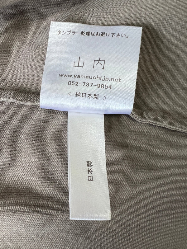 【中古品】【メンズ】 山内 ヤマウチ 18S43 COTTON SHIRT コットンシャツ 長袖シャツ ロングスリーブ 140-260924-AS-5-hon サイズ：3 カラー：カーキ 万代Net店